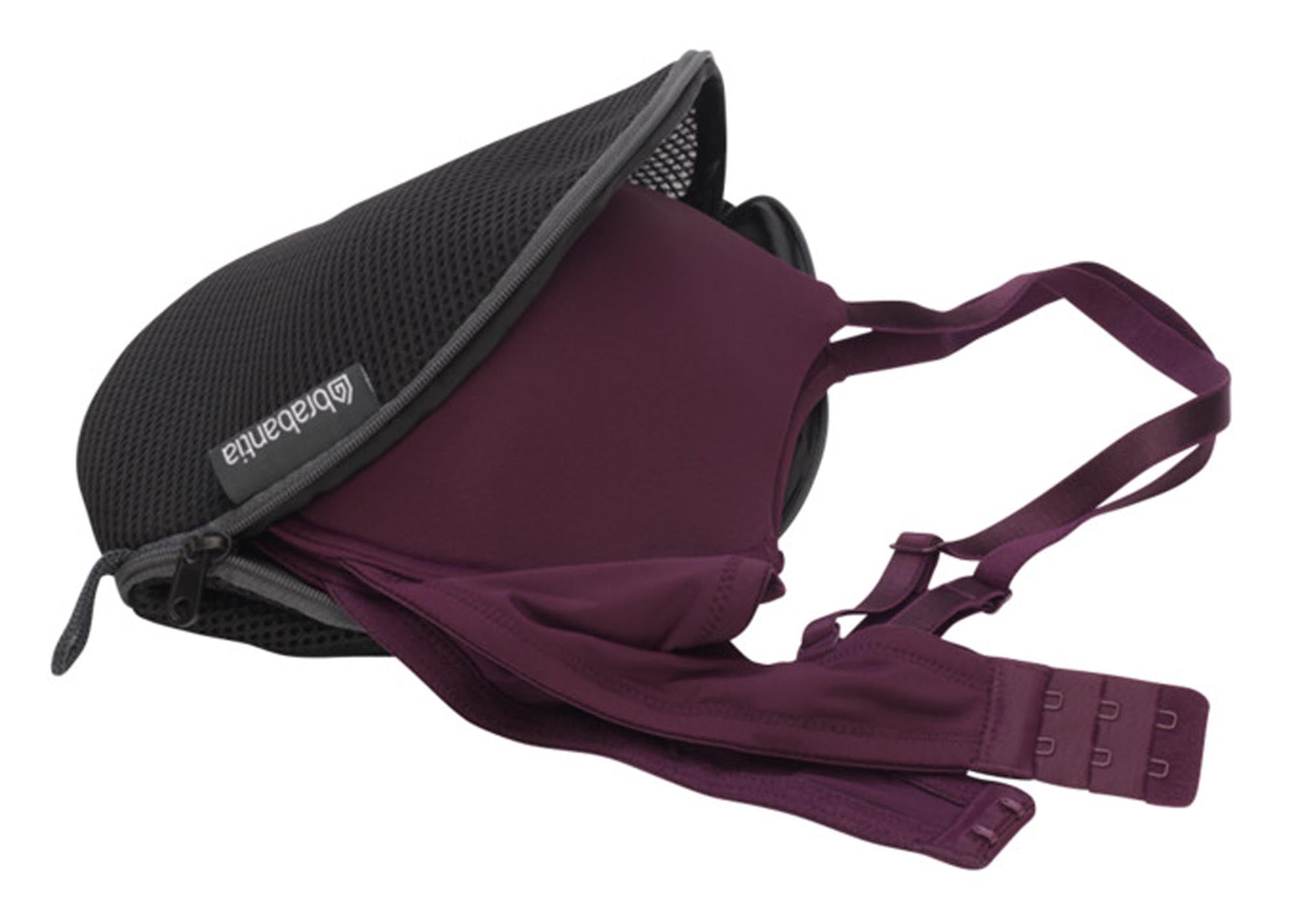 Schützende Wäscheschutzbeutel von BRABANTIA, ideal für empfindliche Kleidung wie BHs, in elegantem Schwarz, langlebig und praktisch.