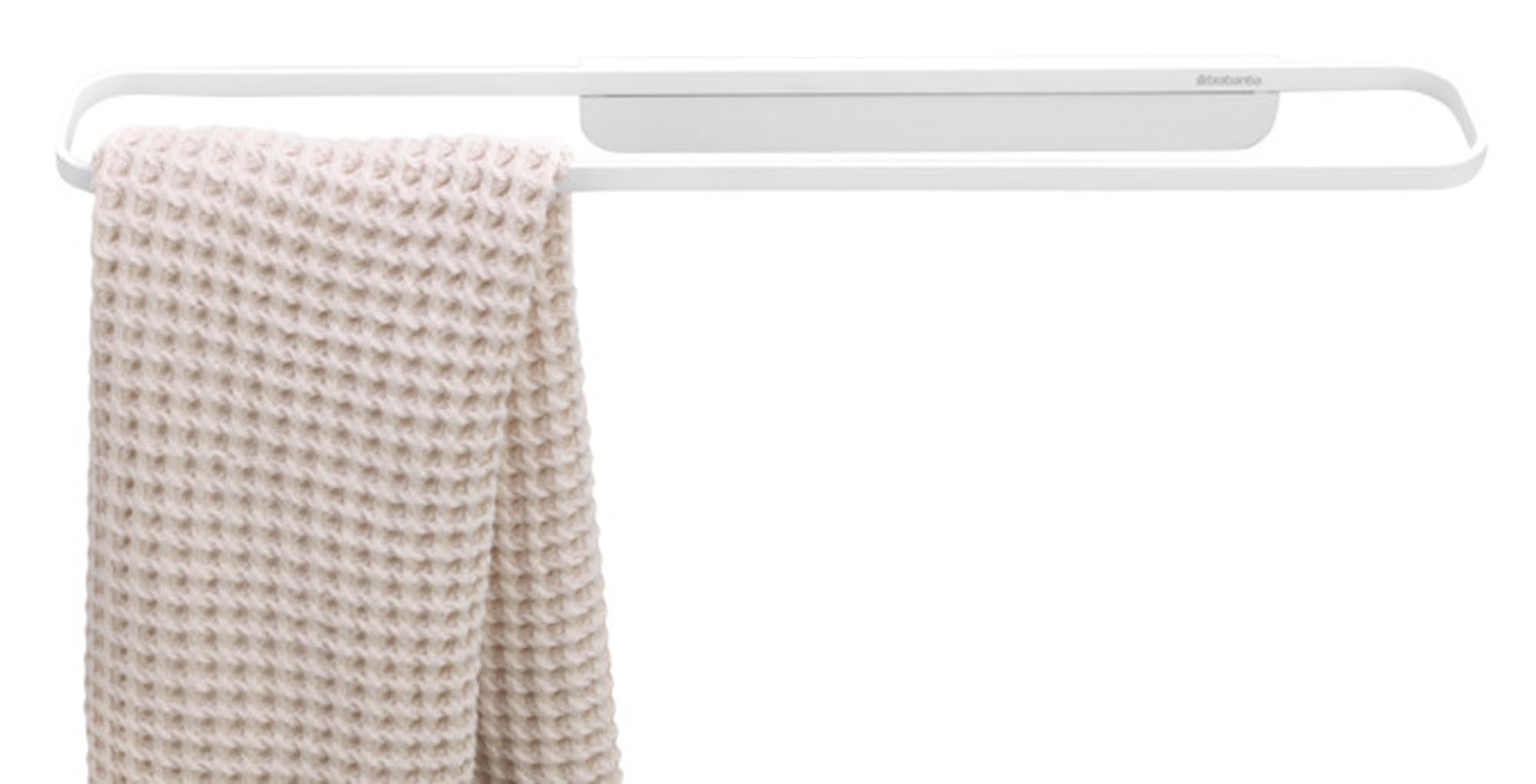 Elegante Handtuchstange MindSet von BRABANTIA in mineral fresh white, ideal für stilvolle und praktische Badezimmer.