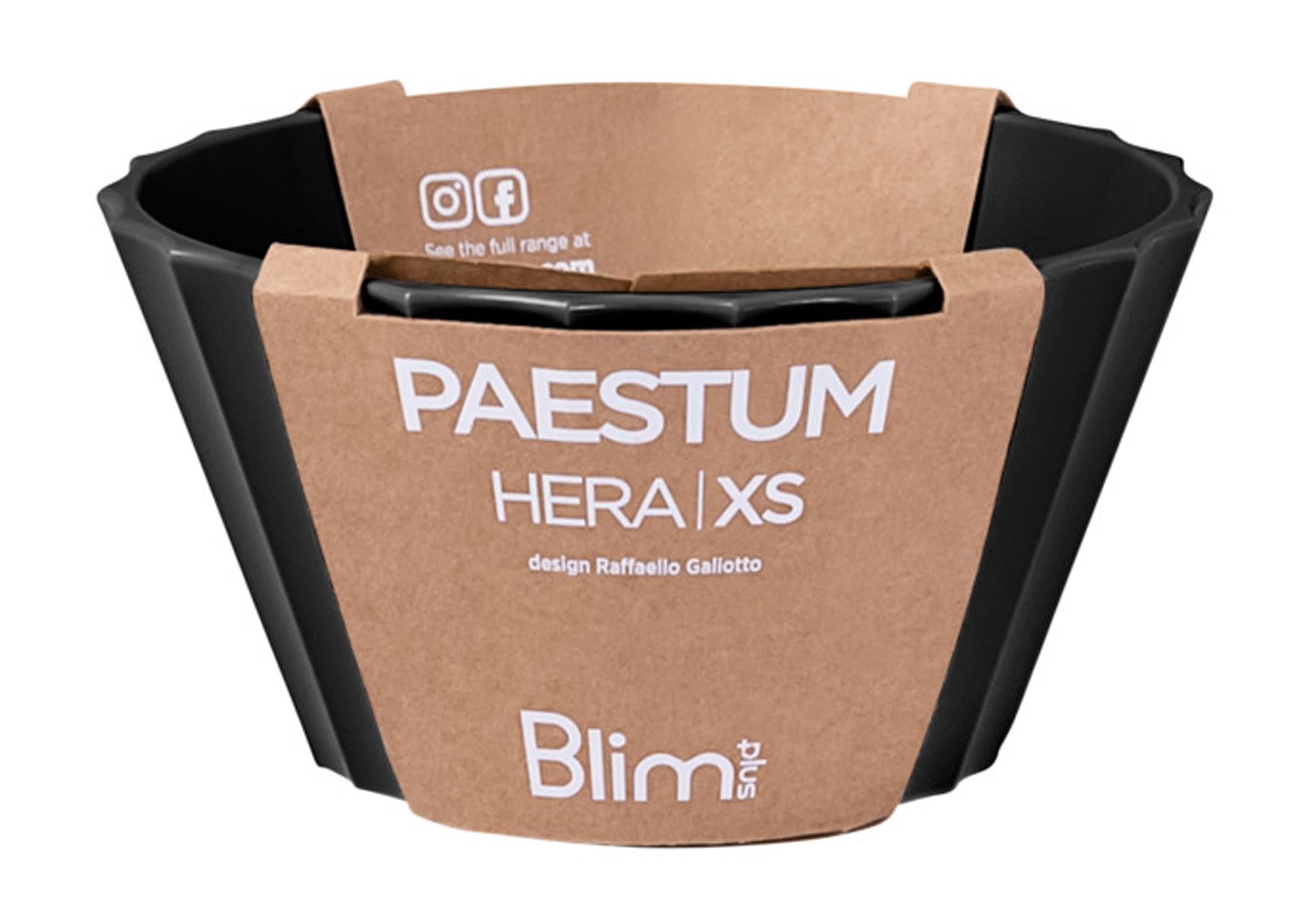 Elegante schwarze Schüssel Hera XS, ø 11 cm, H 6 cm, ideal für kleine Portionen, modernes Design von BLIM PLUS.