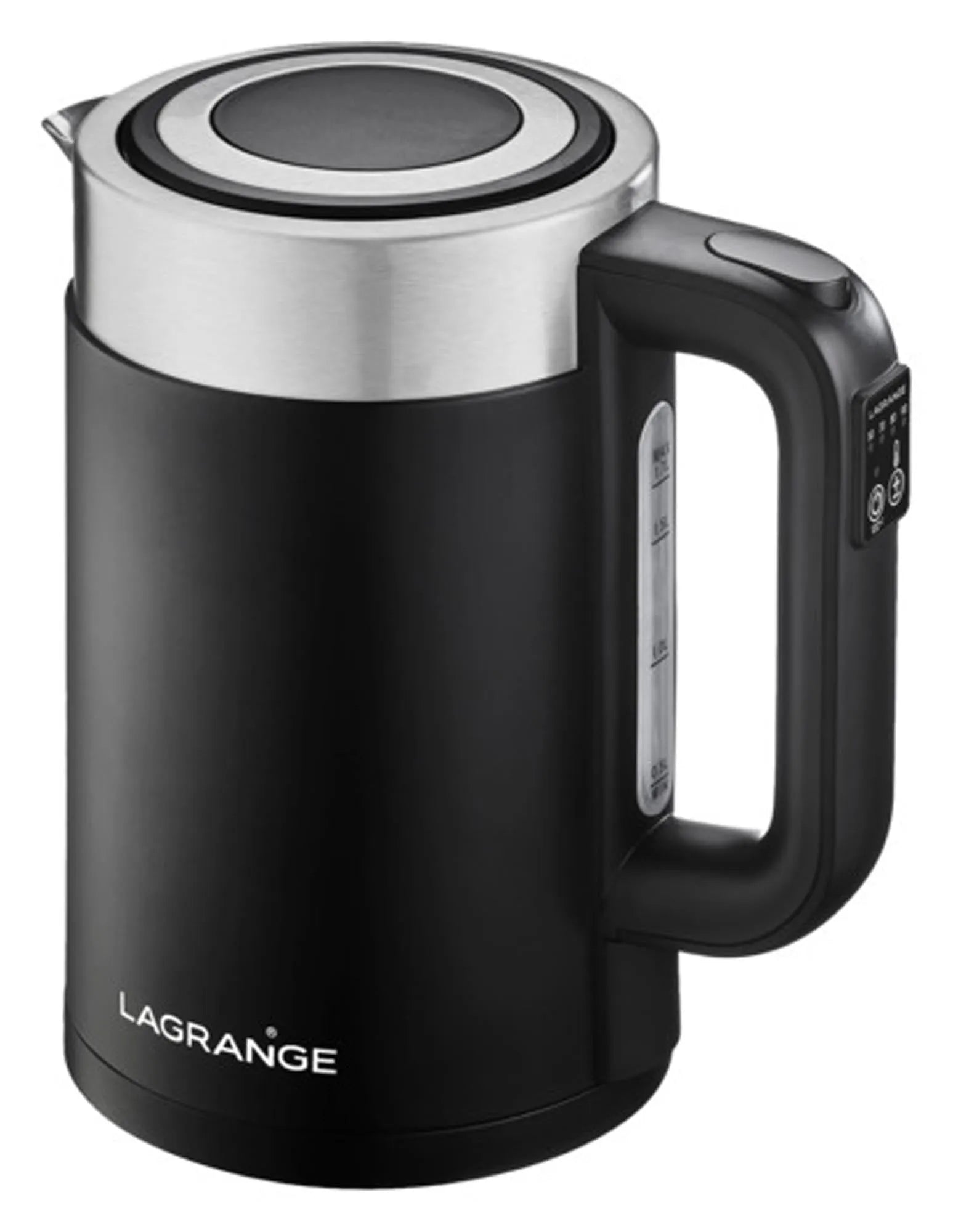 Moderner 1.7 l LAGRANGE Wasserkocher: Edelstahl, 2200W, schnelle Aufheizzeit, ergonomisch, sicher, stilvoll.