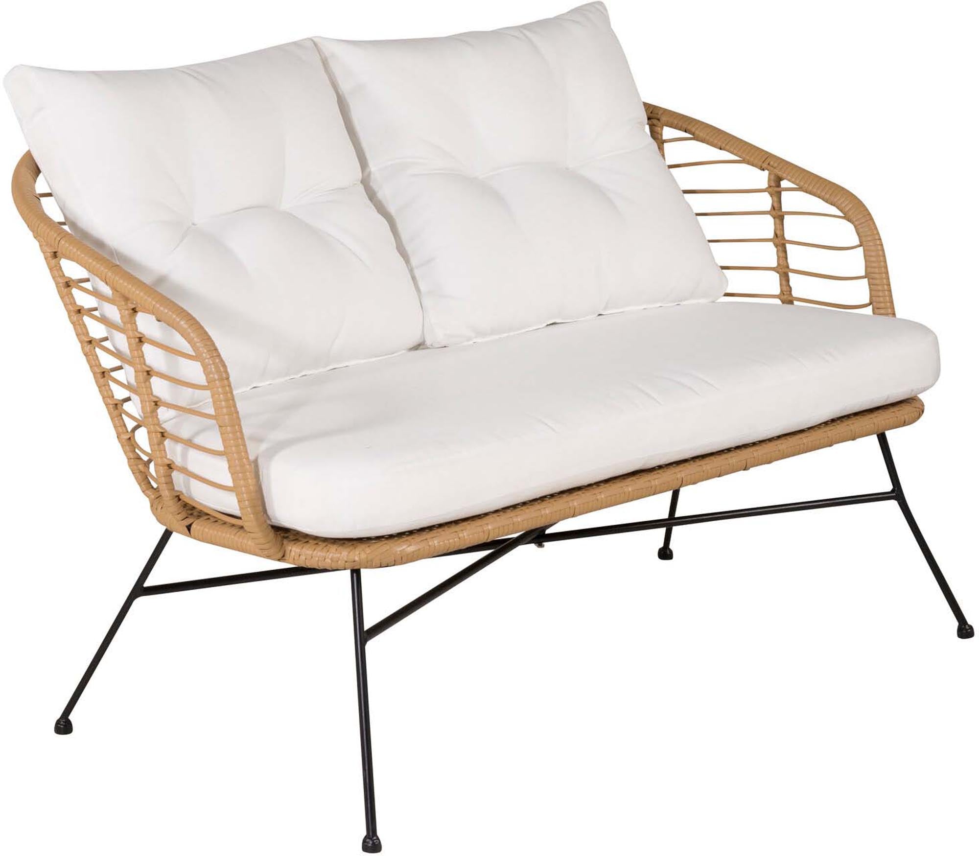 Stilvolles Viga Sofa Outdoorset: Elegantes Design, komfortable Polsterung, wetterfest und ideal für Terrasse oder Garten.