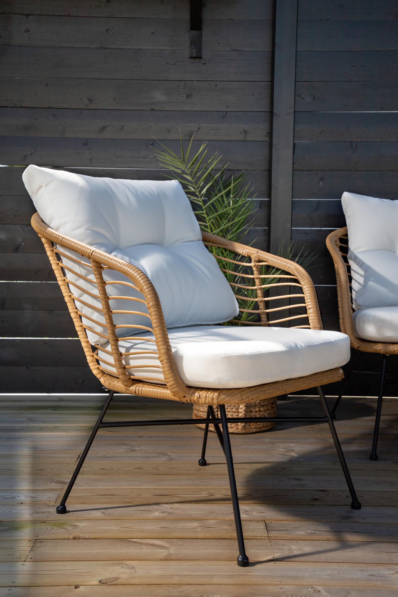 Viga Sofa Outdoorset 90cm in Natur präsentiert im Onlineshop von KAQTU Design AG. Loungeset ist von Venture Home