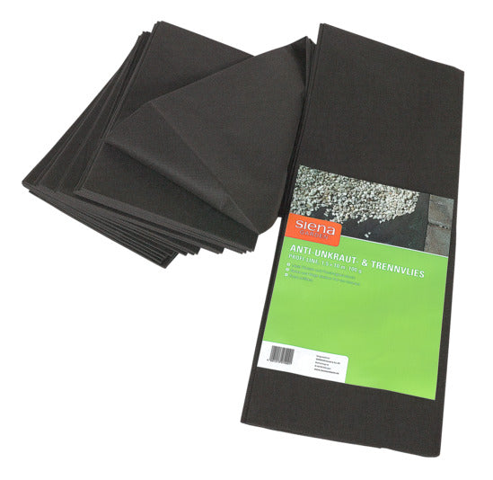 SIENA GARDEN Unkrautvlies 1.5x10 m 50 g/m² schwarz in  präsentiert im Onlineshop von KAQTU Design AG. Gartenpflege ist von SIENA GARDEN