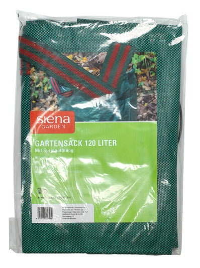 Praktischer SIENA GARDEN Gartensack mit 120 l Volumen, ideal für Gartenabfälle. Robustes Material und leicht zu transportieren.