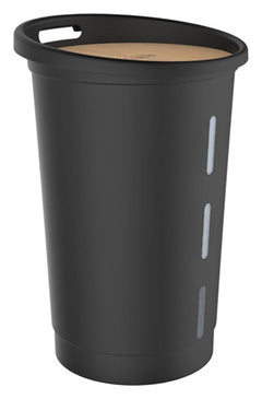 EDA Pellets Behälter mit Rollen schwarz 38 Liter 25 kg