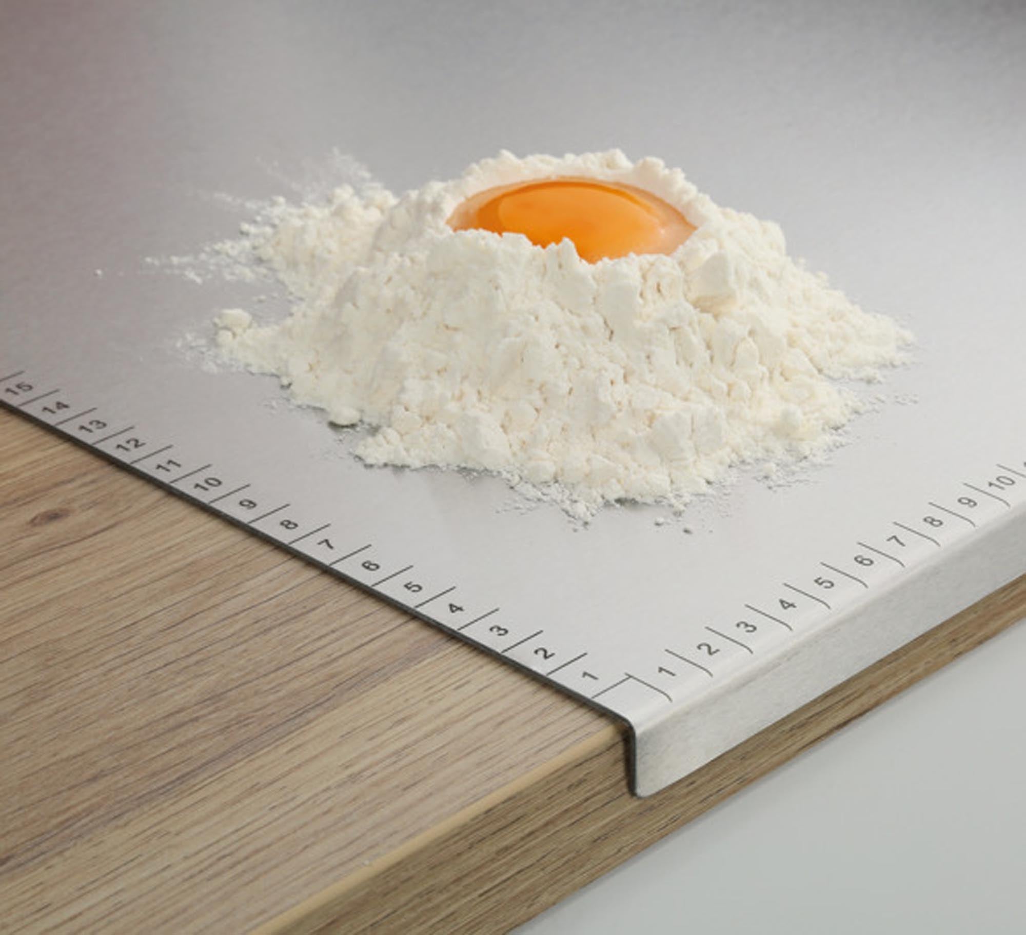 ZASSENHAUS Arbeitsbrett mit Anschlagkante Inox 50x40 cm