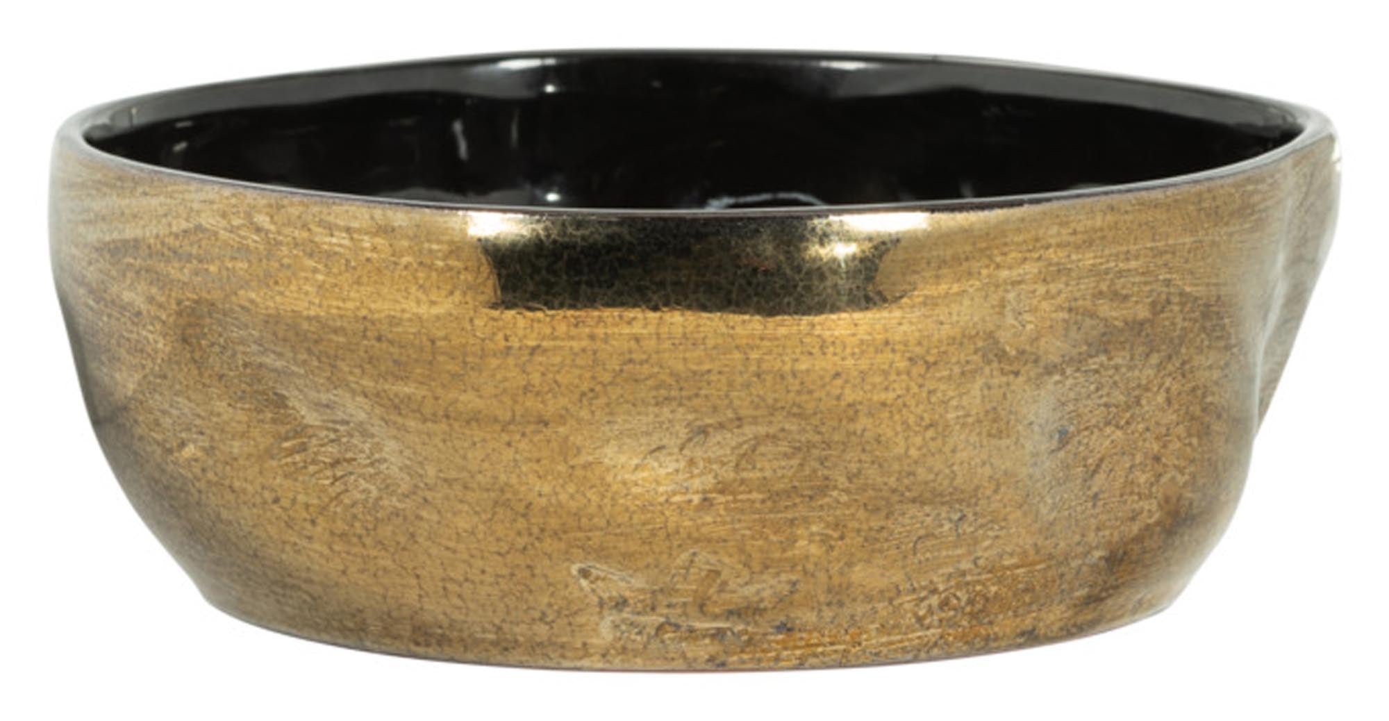 DUTCHDELUXE Schale M platin  800 ml in  präsentiert im Onlineshop von KAQTU Design AG. Schale ist von DUTCHDELUXES