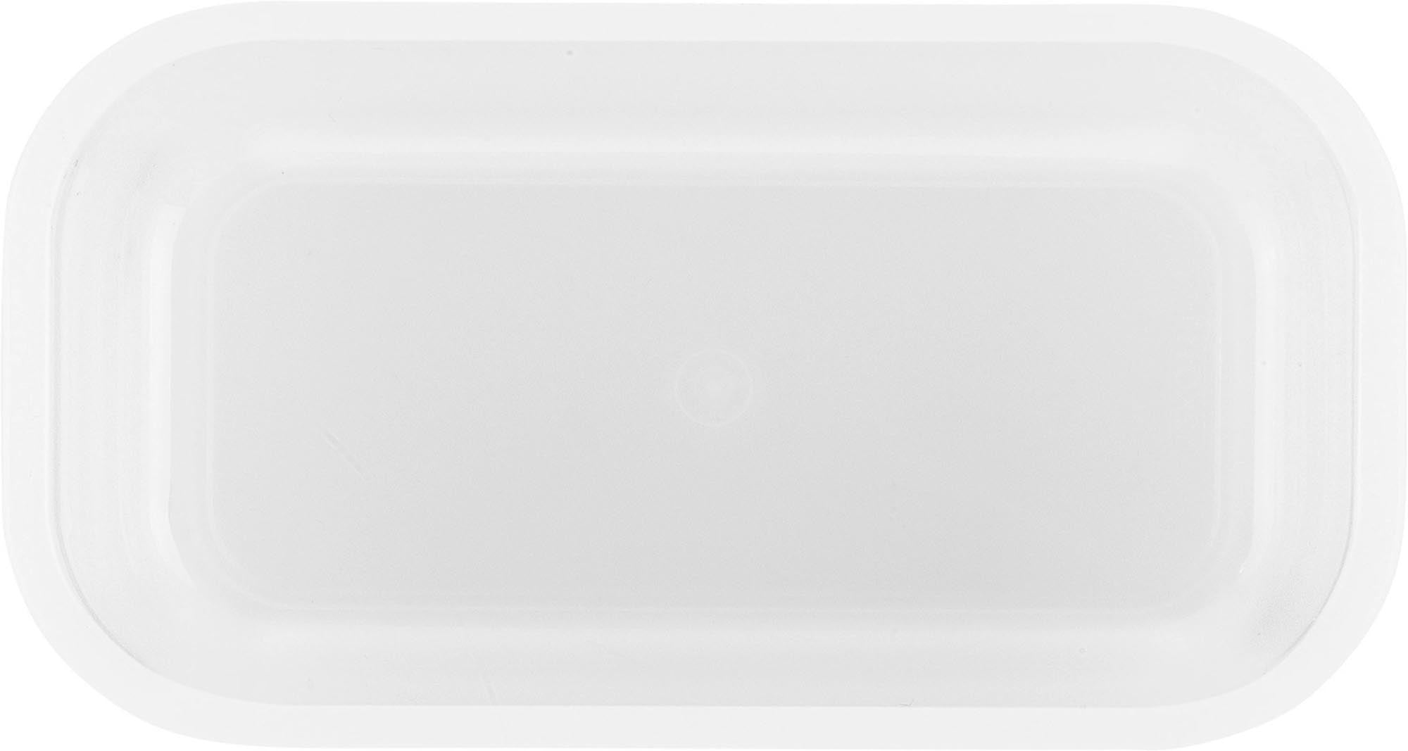 Praktische Vakuum-Lunchbox aus Kunststoff, 0,5L, kompakt und ideal für unterwegs, Maße: 15,6x8,7x7,7 cm, von Zwilling Kitchen.
