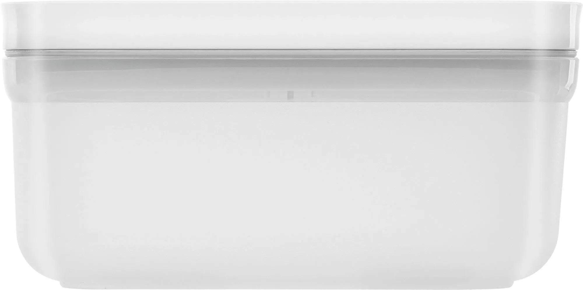 Kompakte Vakuum-Lunchbox aus Kunststoff, 0,5L, ideal für frische Speisen unterwegs, Maße: 15,6x8,7x7,7 cm, von Zwilling Kitchen.