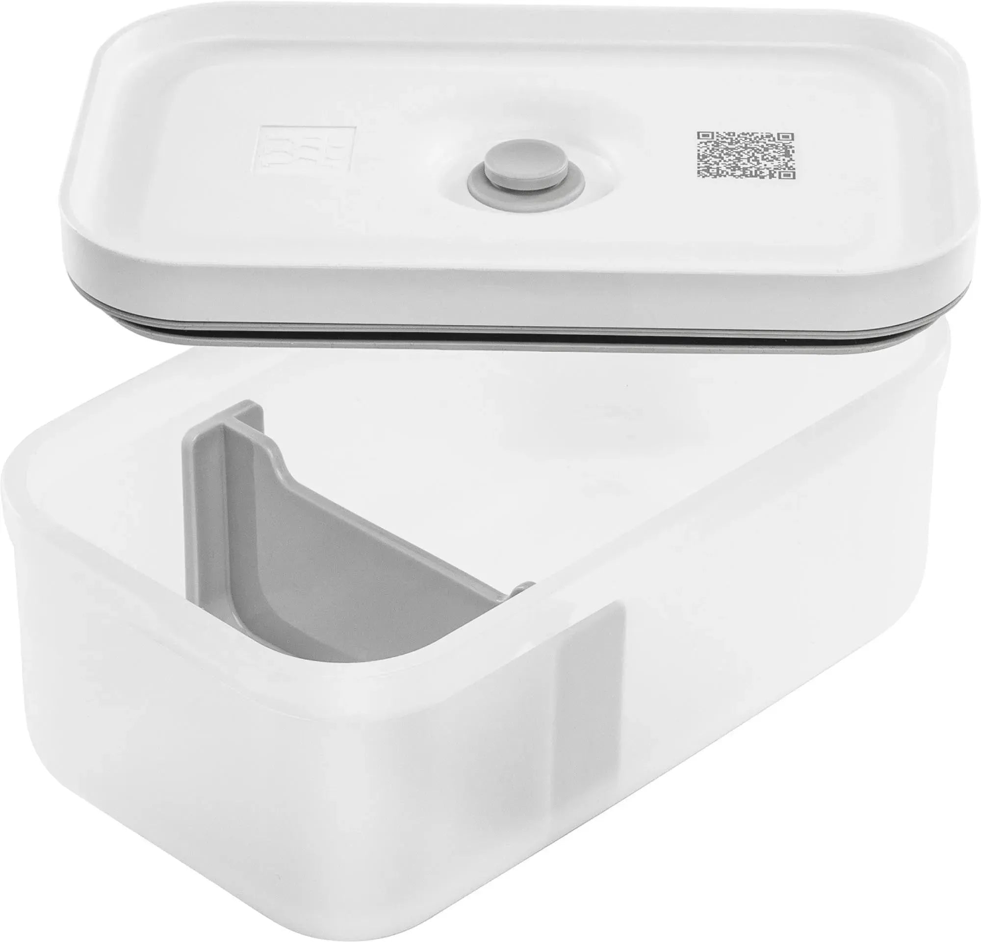 Vakuum-Lunchbox M, Kunststoff, 18.5x11.5x7.6 cm - 0.8L in Transparent präsentiert im Onlineshop von KAQTU Design AG. Aufbewahrungsdose ist von Zwilling Kitchen