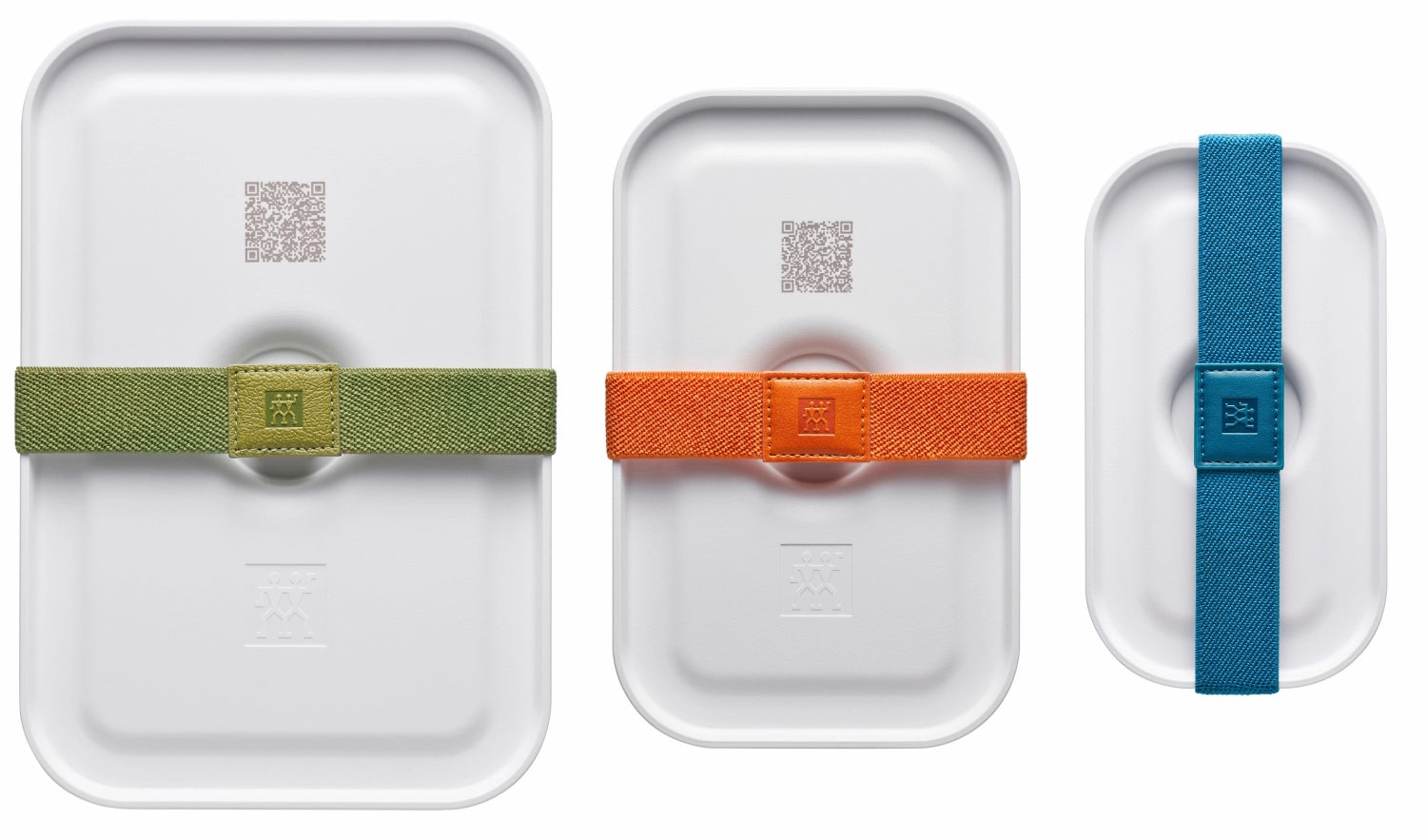 Praktisches 3-teiliges Gummiband-Set von Zwilling Kitchen für effektives Vakuumieren und längere Frische von Lebensmitteln.