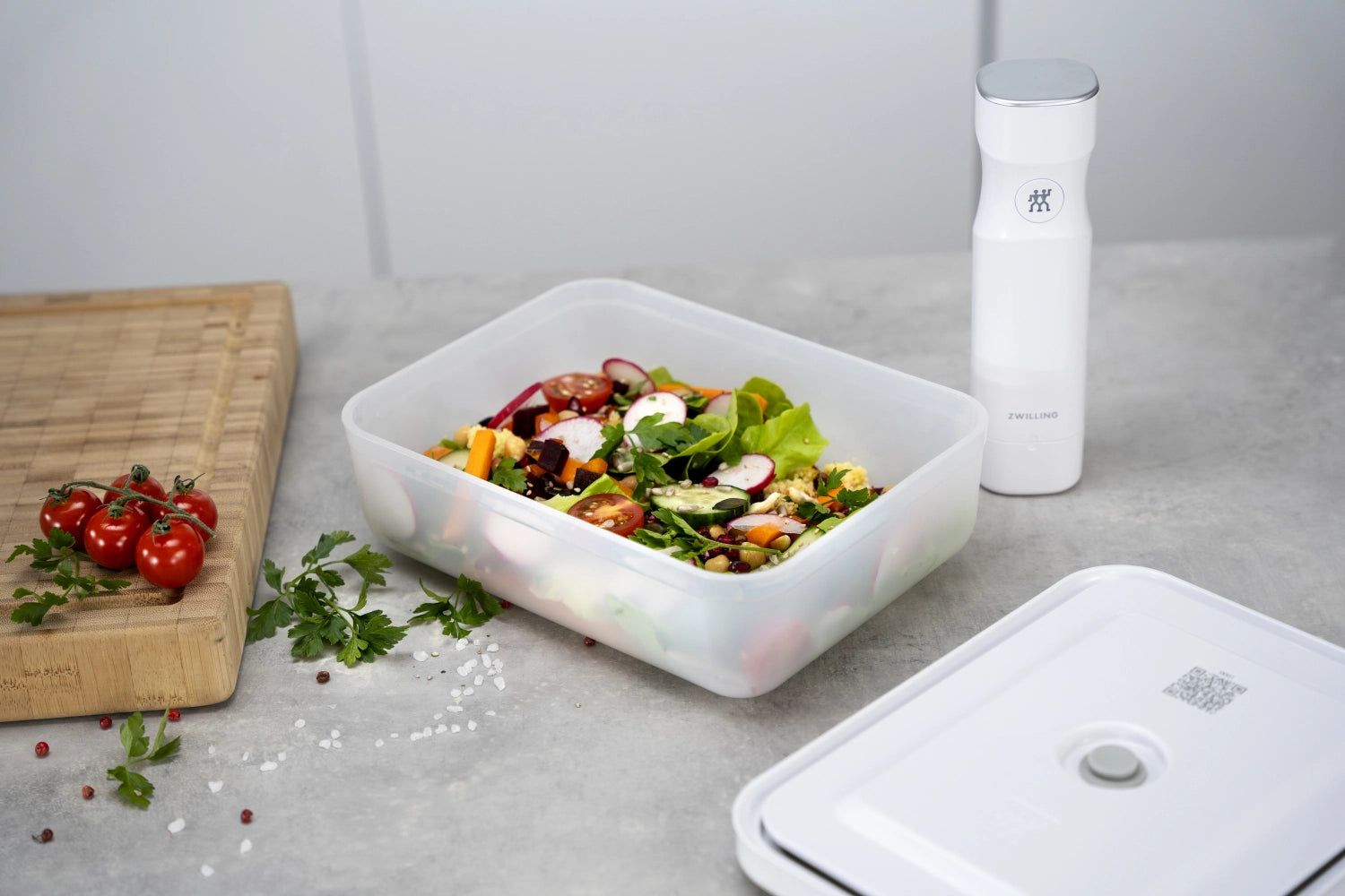 Vakuum-Kühlschrankbox, Kunststoff, 24.1x18.1x9.7 cm - 2L