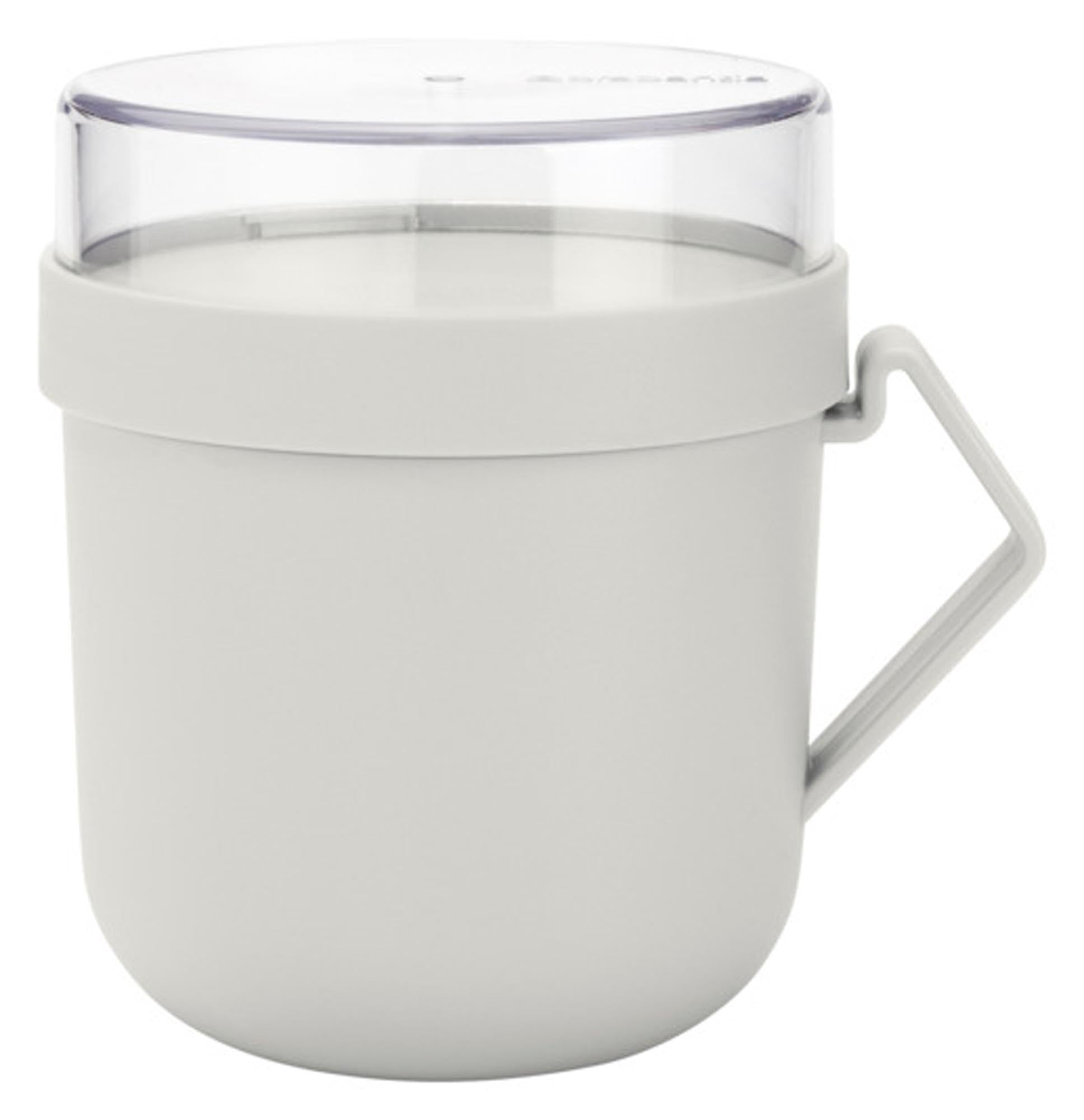 BRABANTIA Suppentasse Make & Take light grey 0.6 l in  präsentiert im Onlineshop von KAQTU Design AG. Glas ist von BRABANTIA