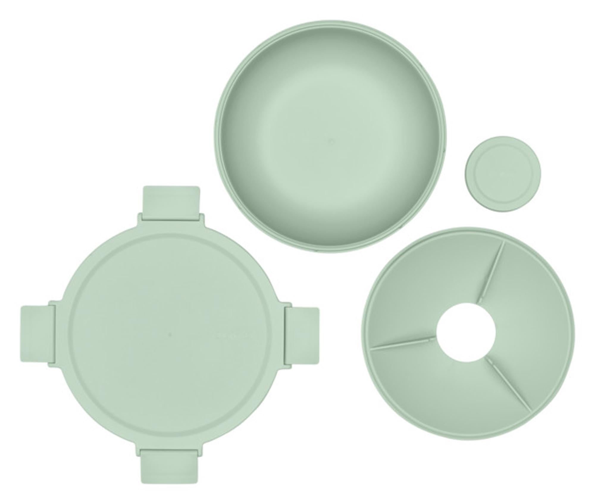 Praktische BRABANTIA Lunchschüssel in Jadegrün, 1.3 l, ideal für unterwegs. Stilvolles Design, auslaufsicher und leicht zu reinigen.