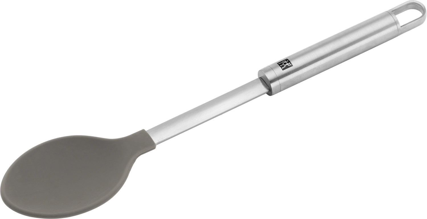Zwilling Pro Kochlöffel, Silikon, 35.5cm in Silber präsentiert im Onlineshop von KAQTU Design AG. Kochbesteck ist von Zwilling Kitchen