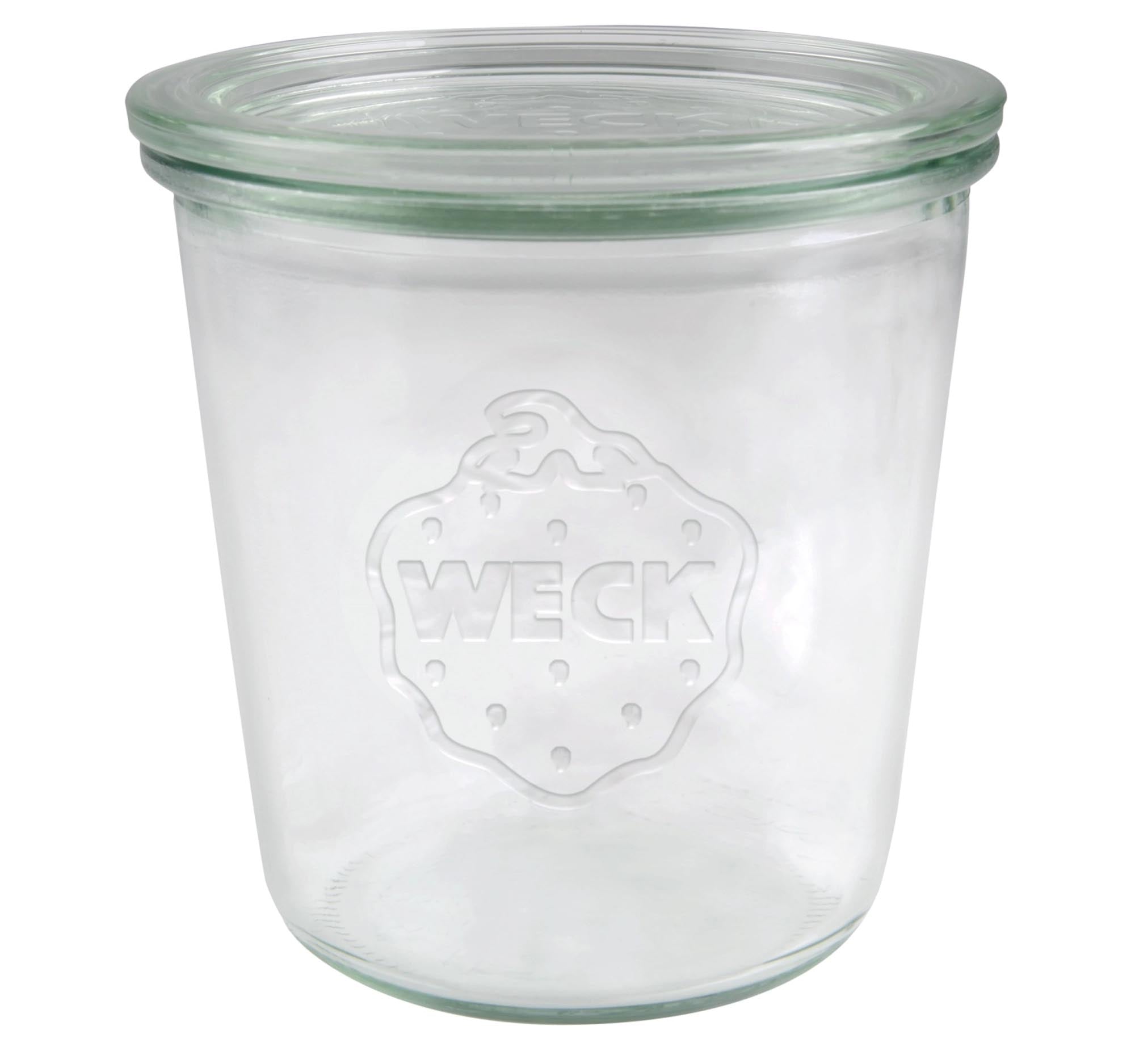 WECK Sturzglas 580ml RR100 mit Deckel in Transparent präsentiert im Onlineshop von KAQTU Design AG. Aufbewahrungsbehälter ist von Weck