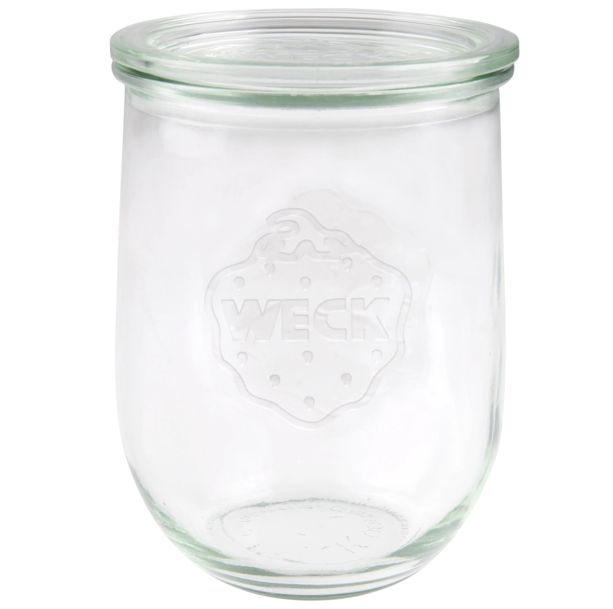 Entdecken Sie das WECK Tulpenglas 1062ml RR100 mit Deckel – ideal für die Aufbewahrung von Lebensmitteln, umweltfreundlich und vielseitig einsetzbar.
