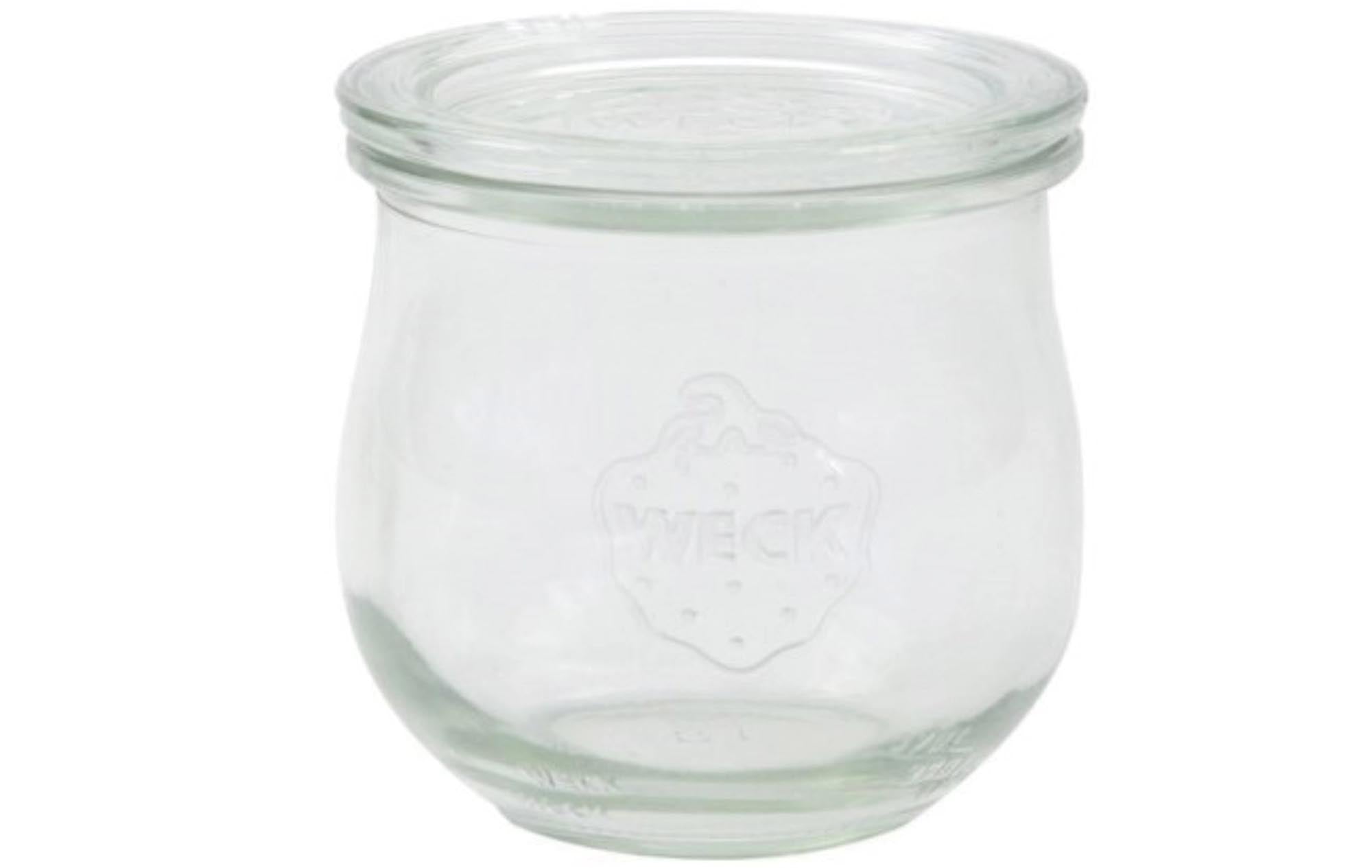 Entdecken Sie das WECK Tulpenglas 370ml RR80 mit Deckel – ideal für Marmeladen, Saucen und mehr. Hitzebeständig, geschmacksneutral und spülmaschinenfest!