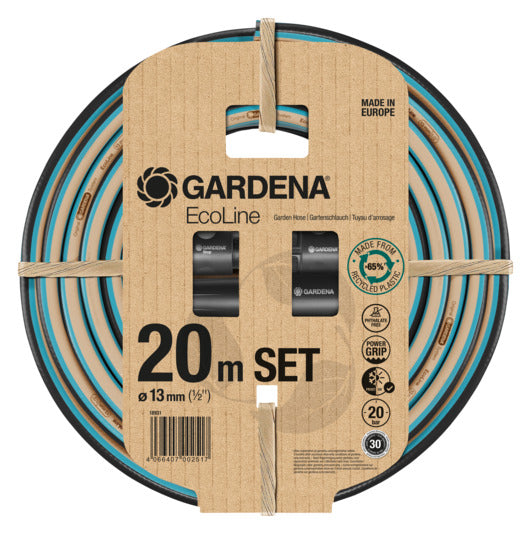 GARDENA Schlauch EcoLine 1/2" 20m mit Adapter in  präsentiert im Onlineshop von KAQTU Design AG. Bewässerung ist von GARDENA