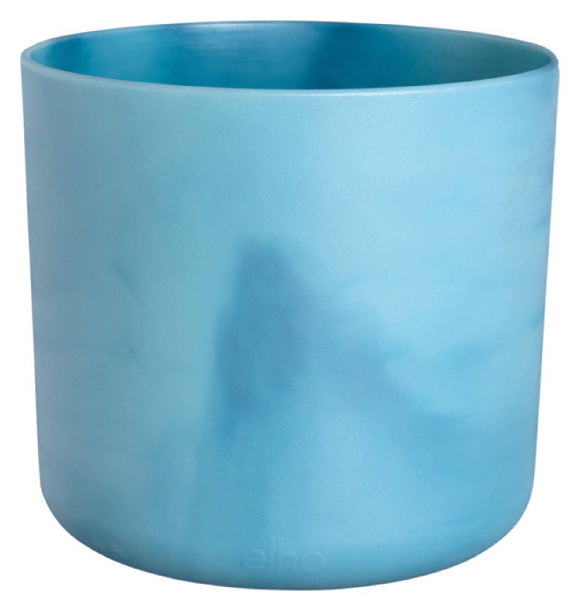 Topf Ocean rund ø 22.3 cm atlantikblau in  präsentiert im Onlineshop von KAQTU Design AG. Blumentopf ist von ELHO