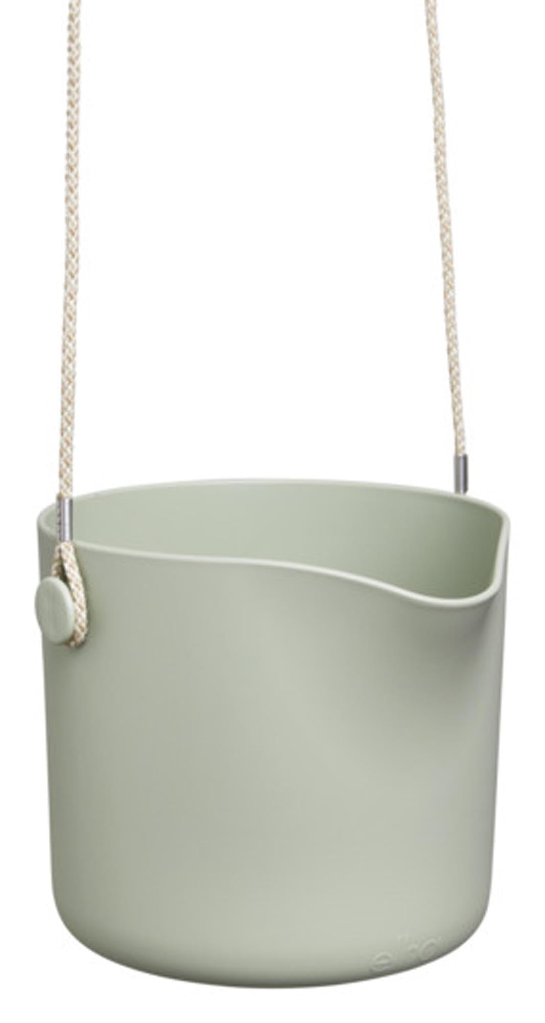 Balkonkasten swing ø 18 cm stone grey in  präsentiert im Onlineshop von KAQTU Design AG. Balkonkiste ist von ELHO