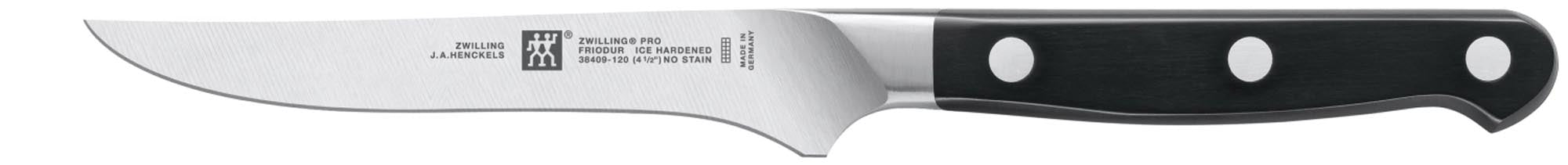 Zwilling Pro Steakmesser 120 mm in Silber präsentiert im Onlineshop von KAQTU Design AG. Küchenmesser ist von Zwilling Kitchen