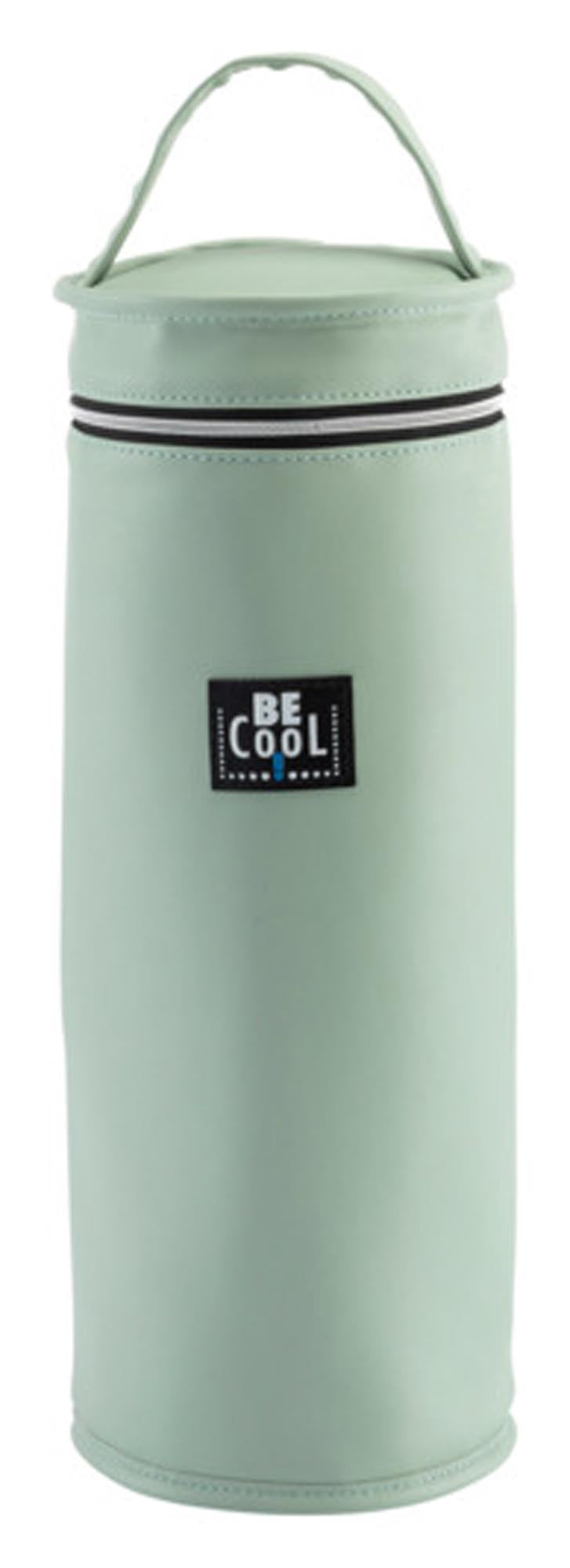 Eleganter Champagnerkühler in Mintgrün von BE COOL: Edelstahl, isolierend, stilvoll, ideal für Events. Perfekt für kühle Getränke.