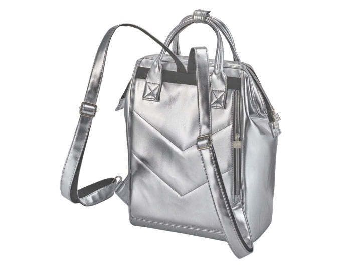 Praktischer BE COOL Kühltaschen-Rucksack in Silber, 14 l Volumen, ideal für unterwegs, hält Speisen und Getränke kühl.