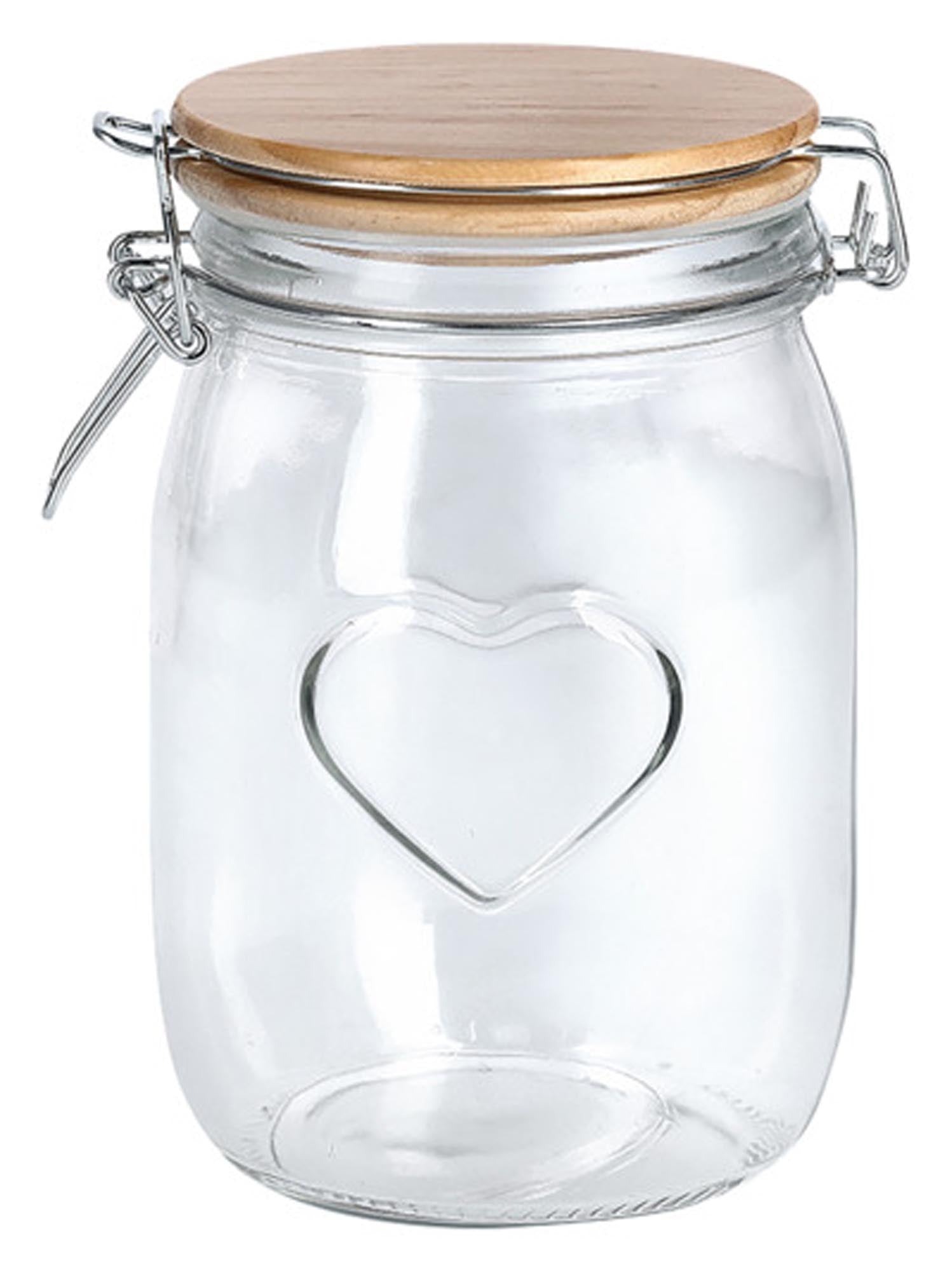 Vorratsglas Heart 1000ml in  präsentiert im Onlineshop von KAQTU Design AG. Aufbewahrungsbehälter ist von ZELLER PRESENT