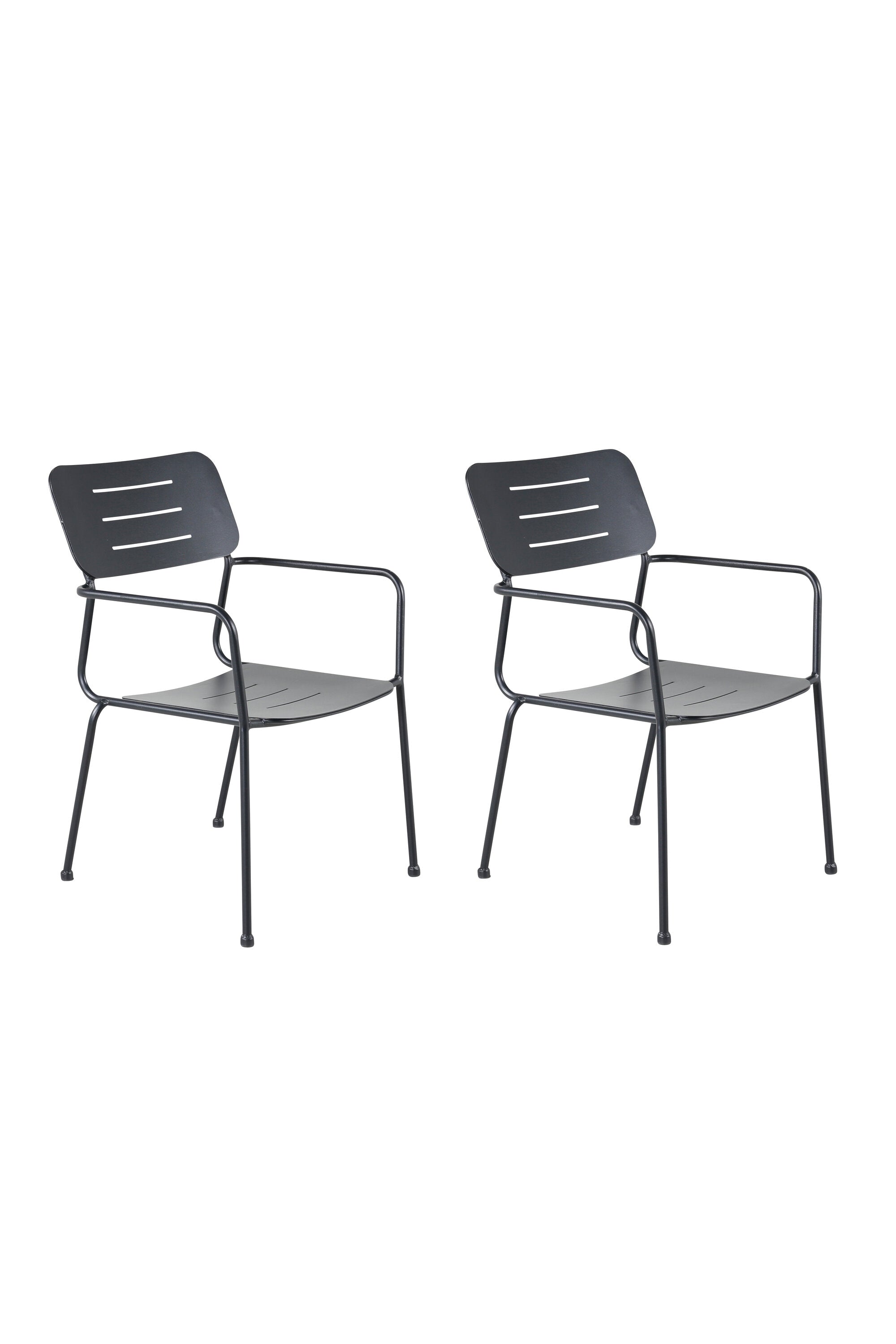 Nicke Stuhl in Schwarz präsentiert im Onlineshop von KAQTU Design AG. Gartenstuhl mit Armlehnen ist von Venture Home