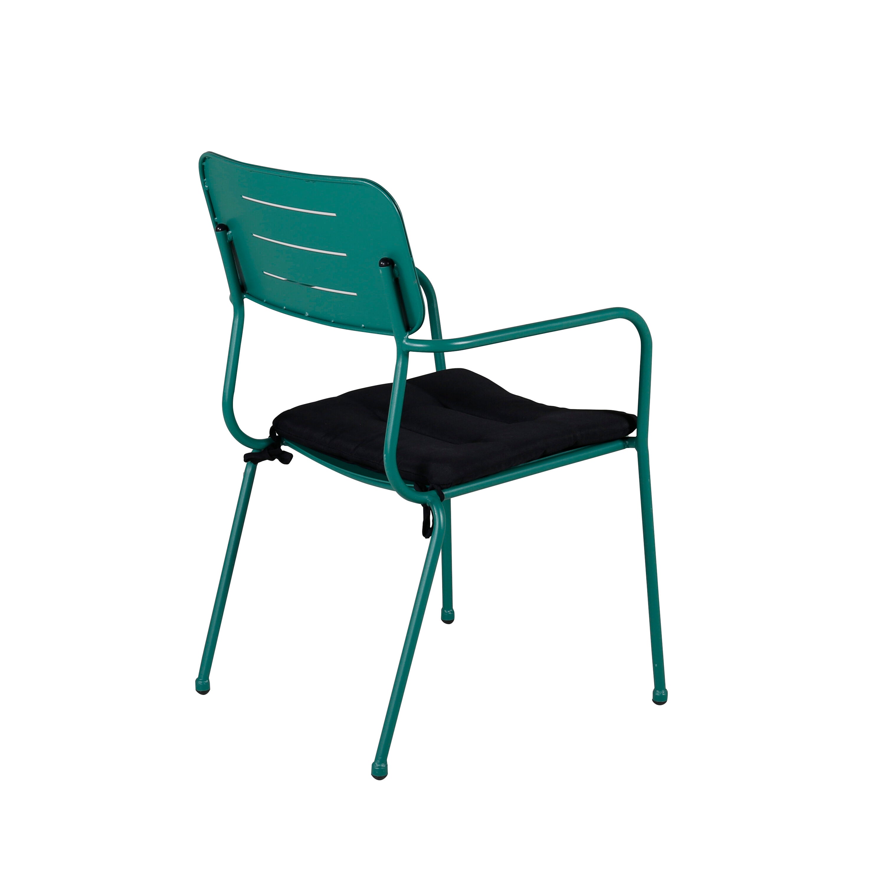 Nicke Stuhl in Grün präsentiert im Onlineshop von KAQTU Design AG. Gartenstuhl mit Armlehnen ist von Venture Home