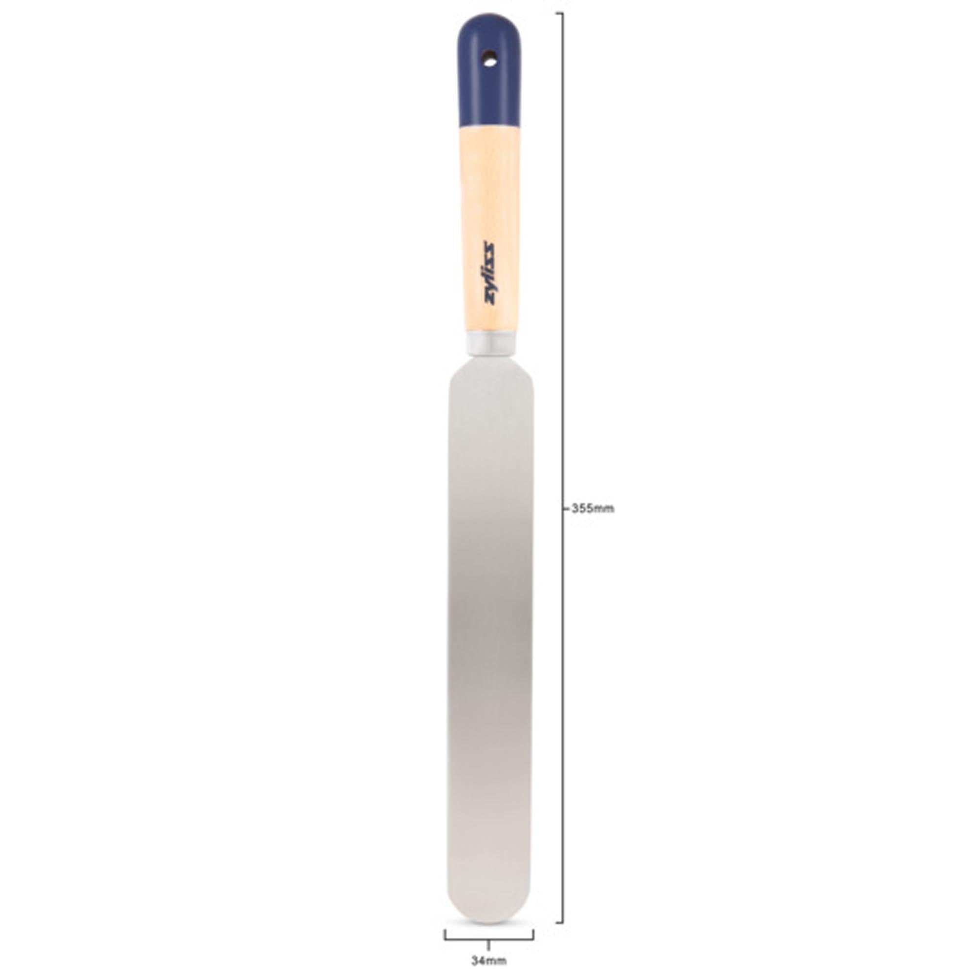 ZYLISS Palettenmesser 35.5 cm: Robuste Edelstahlklinge, ergonomischer Griff, perfekt für Hobbyköche und Profis. Ideal zum Mischen und Glätten!