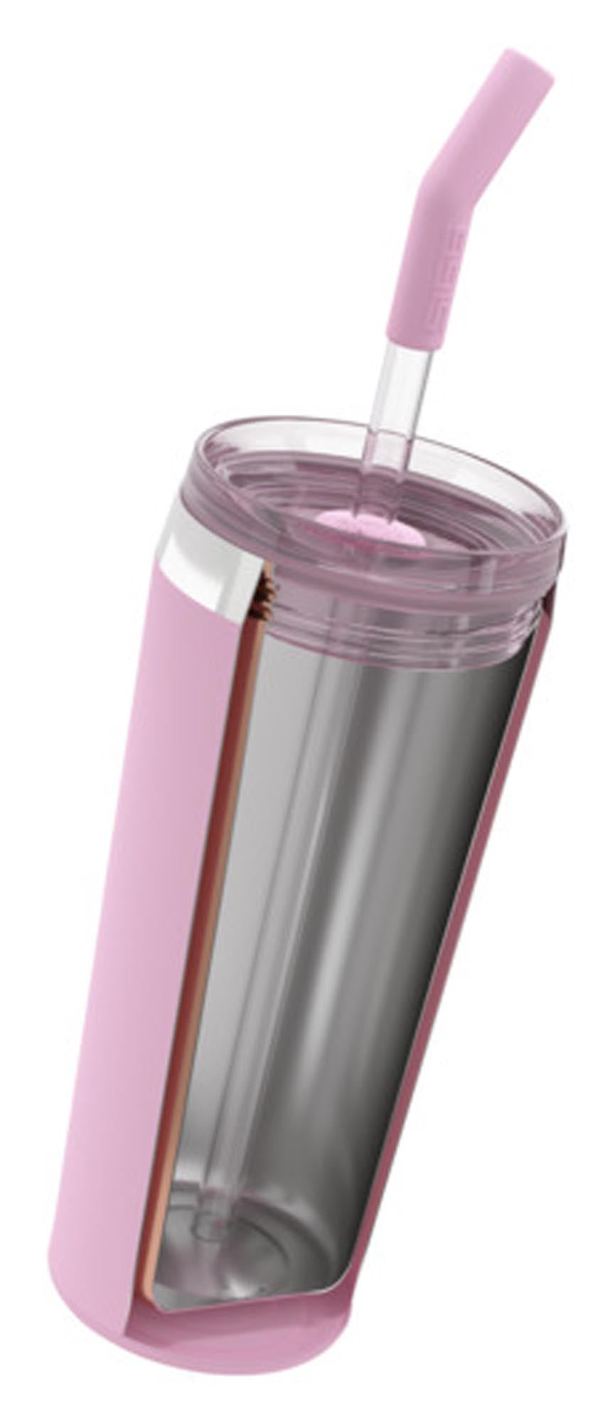 Der SIGG Tumbler Helia in Lingonberry ist ein stilvoller, isolierter Becher mit 0,6 l Fassungsvermögen, ideal für unterwegs.