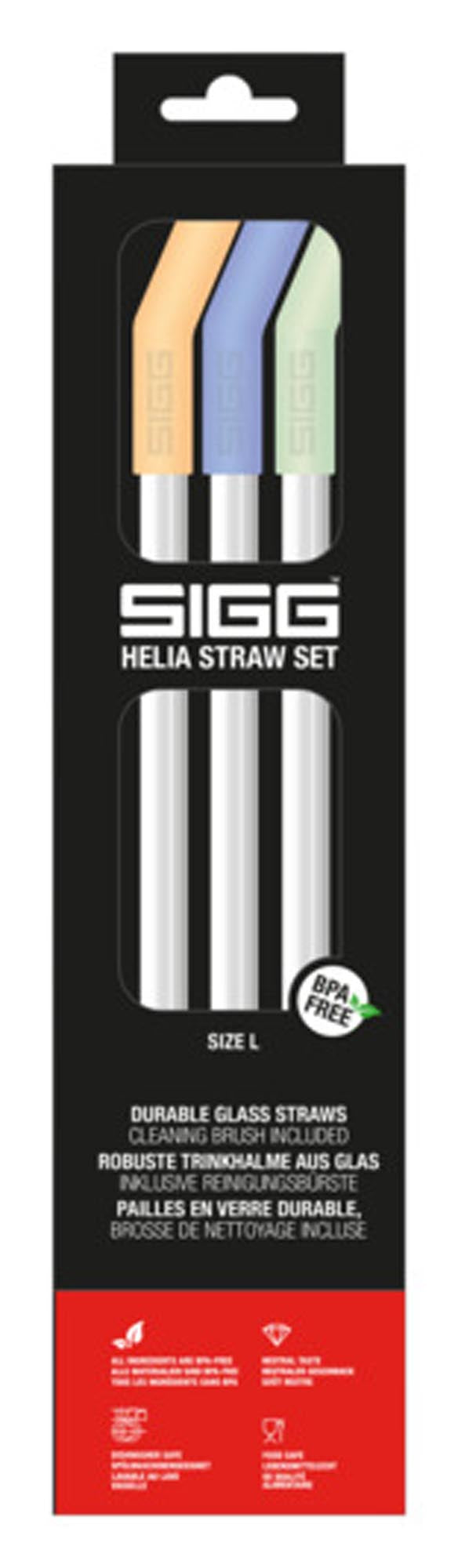 SIGG Trinkhalme Helia Straw Set Day Large 3 Stück