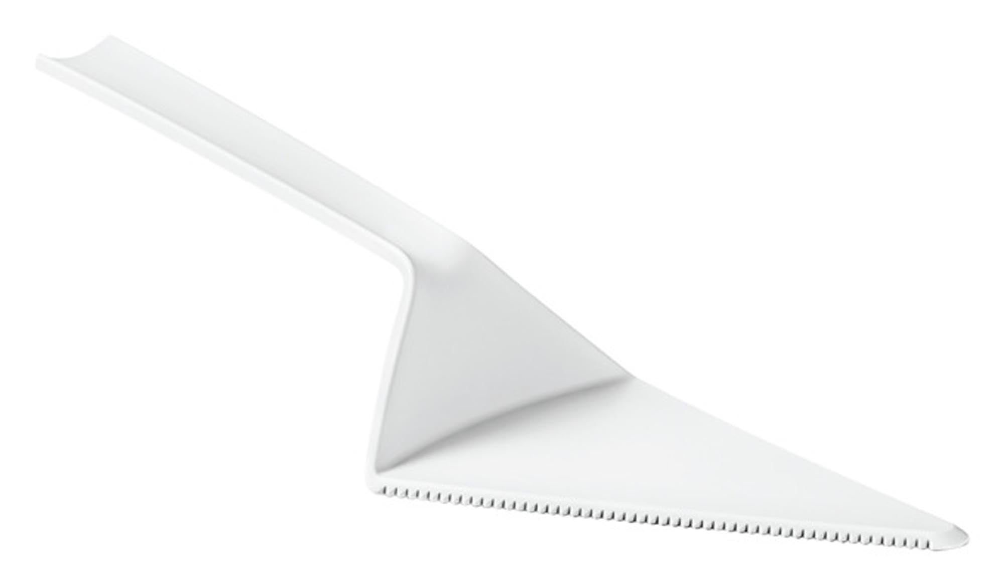 Elegante BLIM PLUS Schale auf Fuß mit Haube und Kuchenheber, arctic white, ø 30 cm – ideal für stilvolles Servieren und Präsentieren.