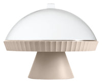 BLIM PLUS Schale auf Fuss Agora  mit Haube und Kuchenheber moka grey ø 30 cm