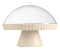 BLIM PLUS Schale auf Fuss Agora  mit Haube und Kuchenheber brown sugar ø 30 cm
