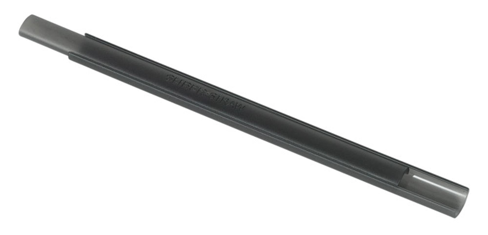 Nachhaltige schwarze Trinkhalme von SLIDERSTRAW, 15 cm, 4er-Set, wiederverwendbar, ideal für Getränke, umweltfreundlich und praktisch.