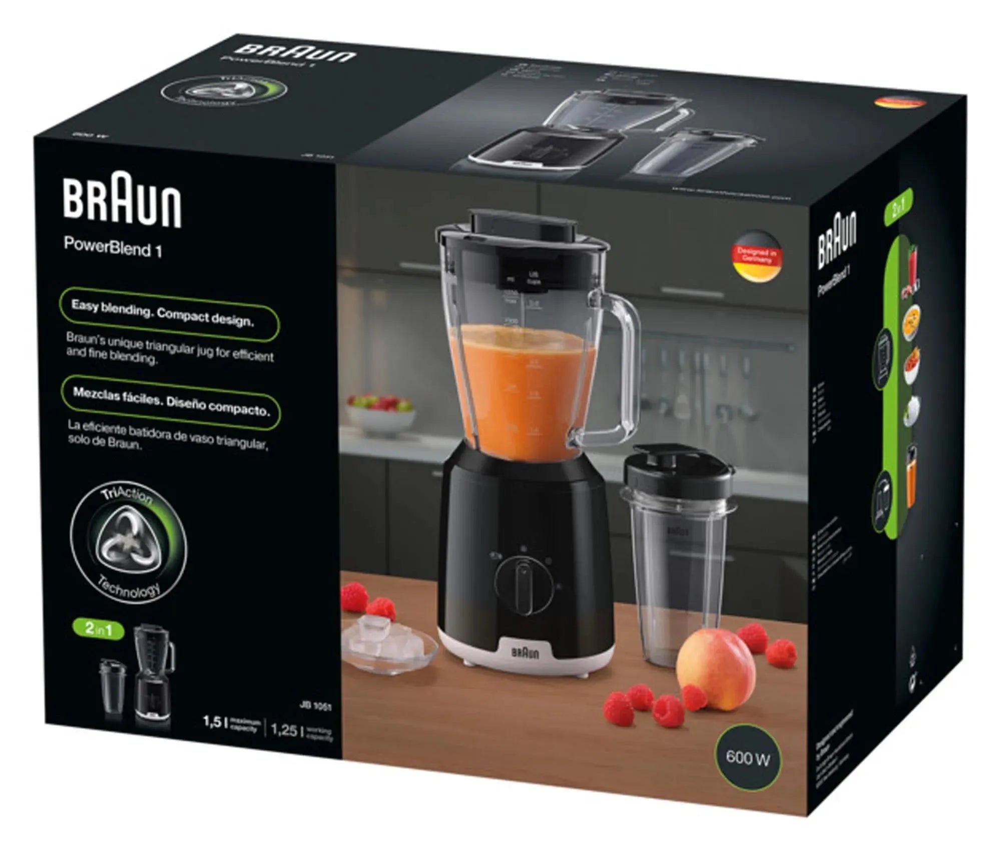 BRAUN PowerBlend 1: Vielseitiger Standmixer für gesunde Kreationen.