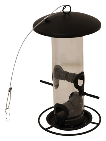 SIENA GARDEN Futtersäule für Mischfutter schwarz matt in  präsentiert im Onlineshop von KAQTU Design AG. Nistkasten ist von SIENA GARDEN