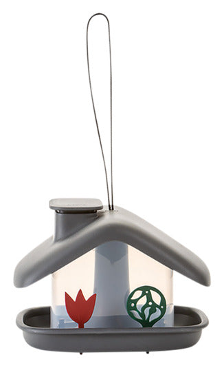 PLASTIA Vogelfutterhaus Domek anthrazit in  präsentiert im Onlineshop von KAQTU Design AG. Nistkasten ist von PLASTIA