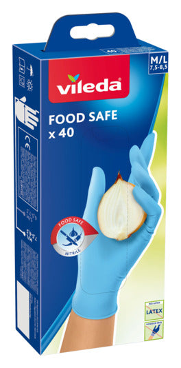 VILEDA Einweghandschuh Food Safe 40 Stück M/L