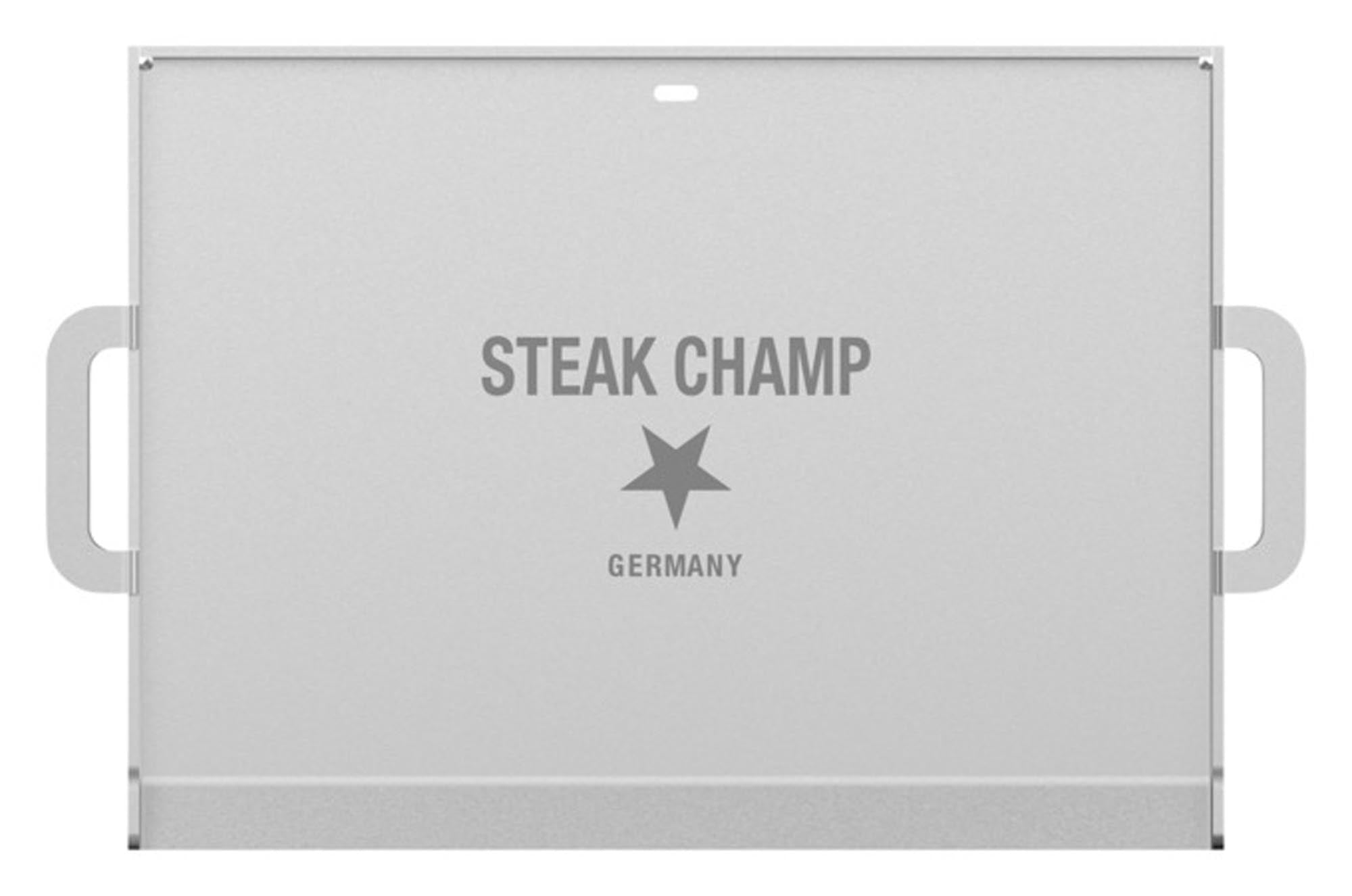 Robuste Plancha Grillplatte 38x28 cm für vielseitiges Grillen.