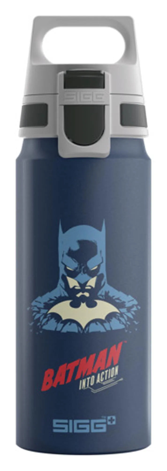 Trinkflasche Bottle WMB Batman Into Action blue 0.6 l, Flasche, KAQTU Design