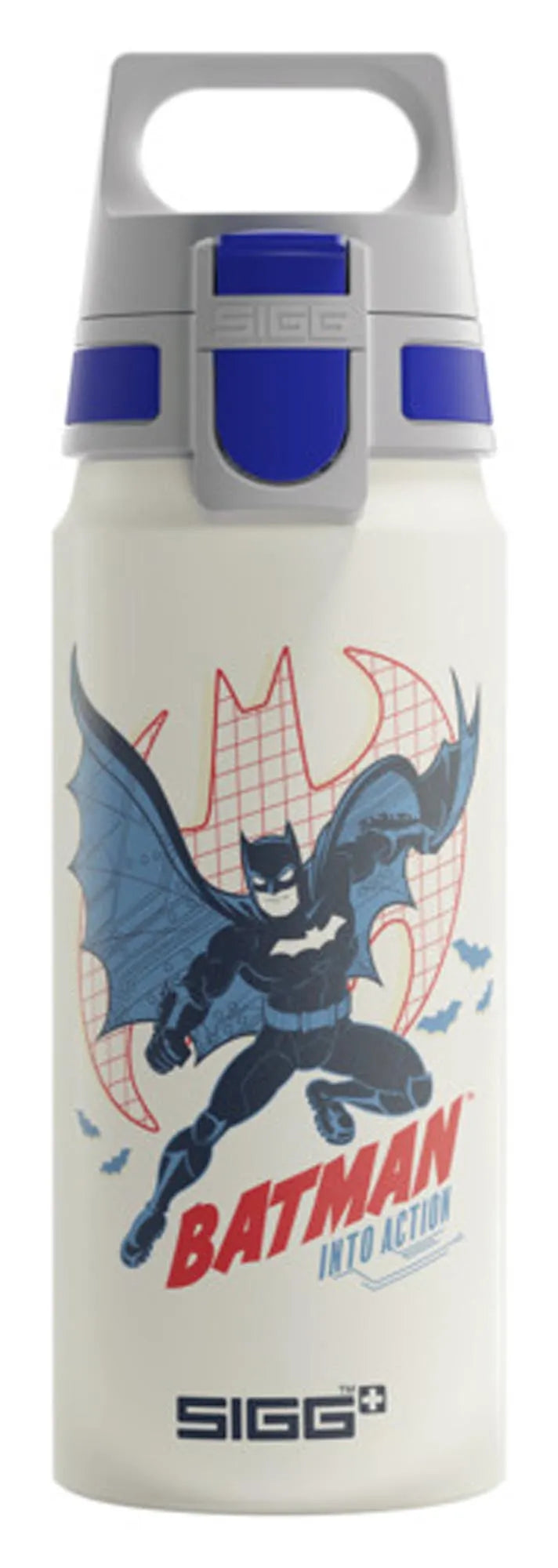 Trinkflasche Bottle WMB Batman Into Action white 0.6 l, Flasche, KAQTU Design