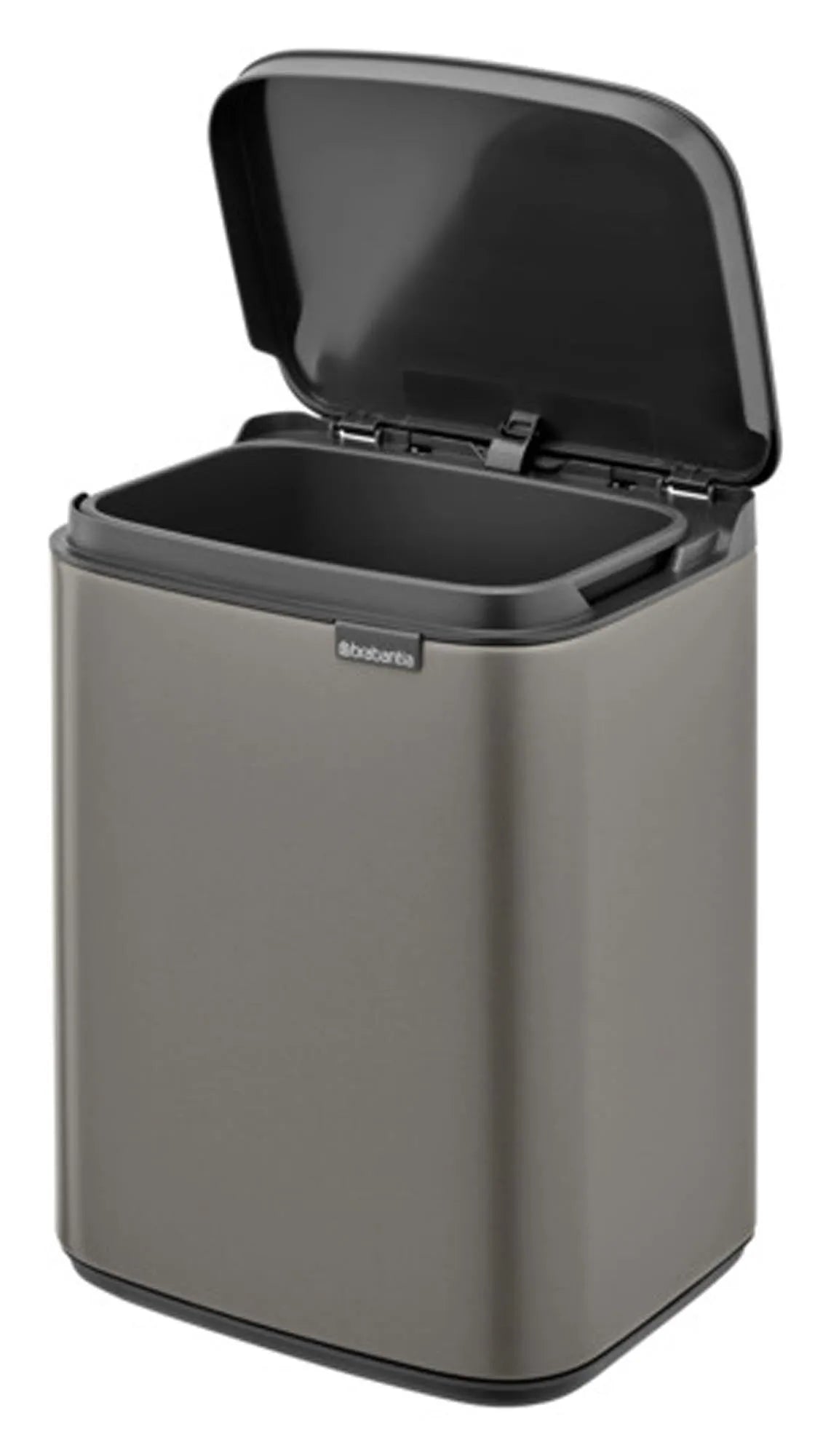 Eleganter BRABANTIA Abfallbehälter Bo platinum 4 l, kompakt, stilvoll und ideal für kleine Räume. Praktisch und umweltfreundlich.