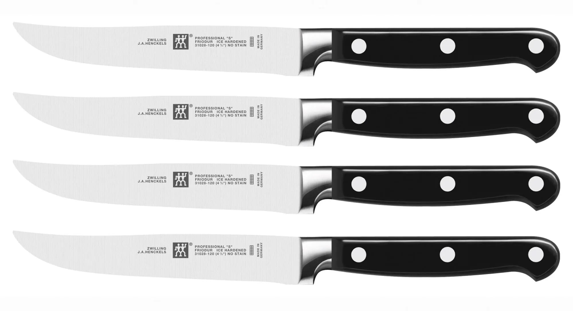 Zwilling Professional "S" Steakmesser: Scharf, langlebig, ergonomisch. Perfekt für Steakliebhaber und stilvolle Esstische.