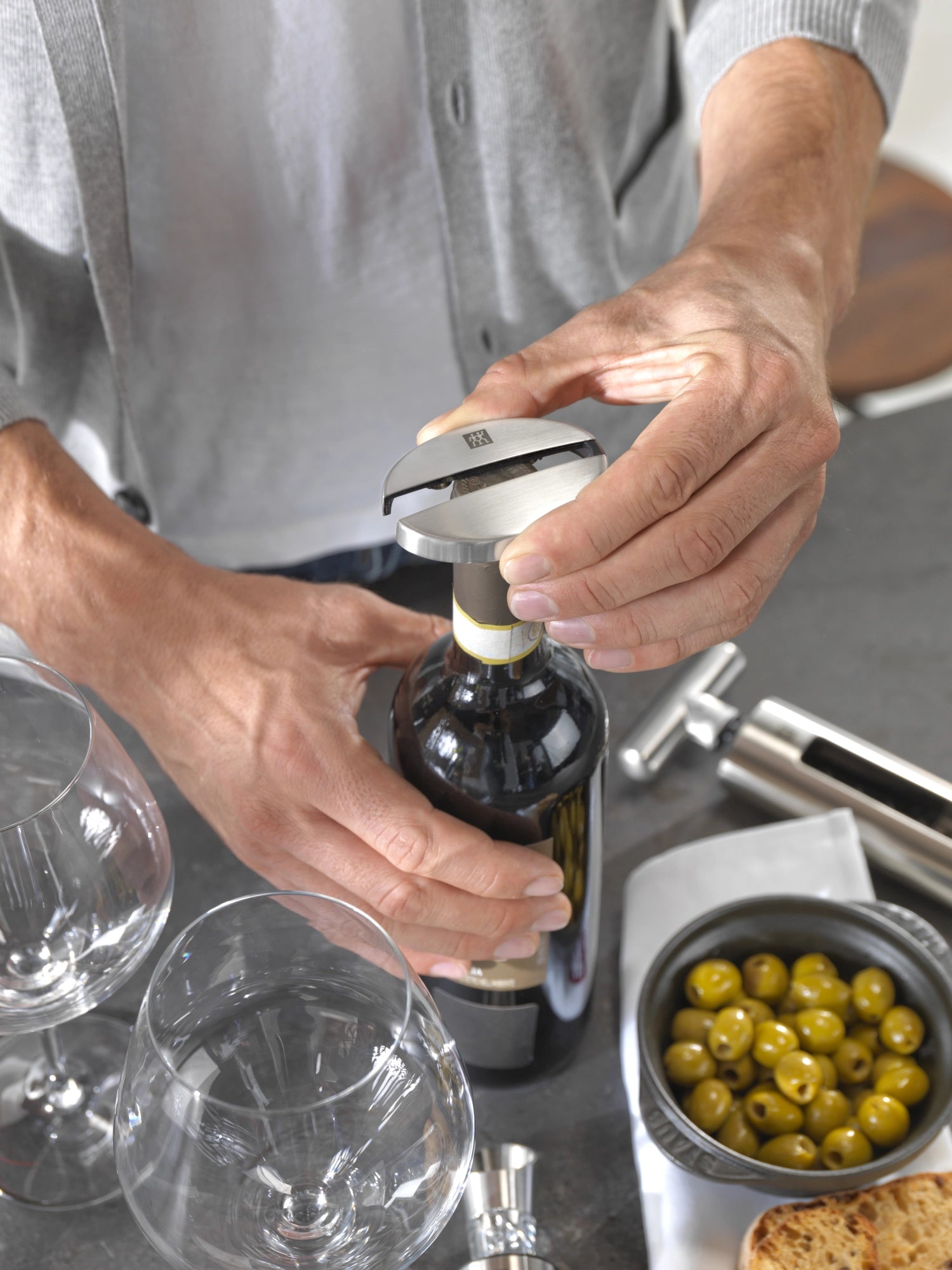 Folienschneider 13x8x4.2 cm, Edelstahl, silber