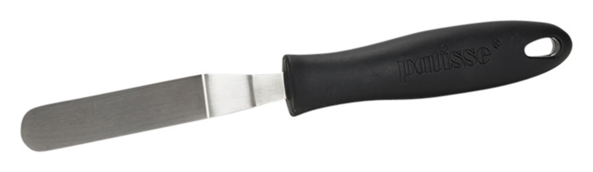 PATISSE Palettenmesser gebogen Edelstahl Kunststoffgriff schwarz 11 cm