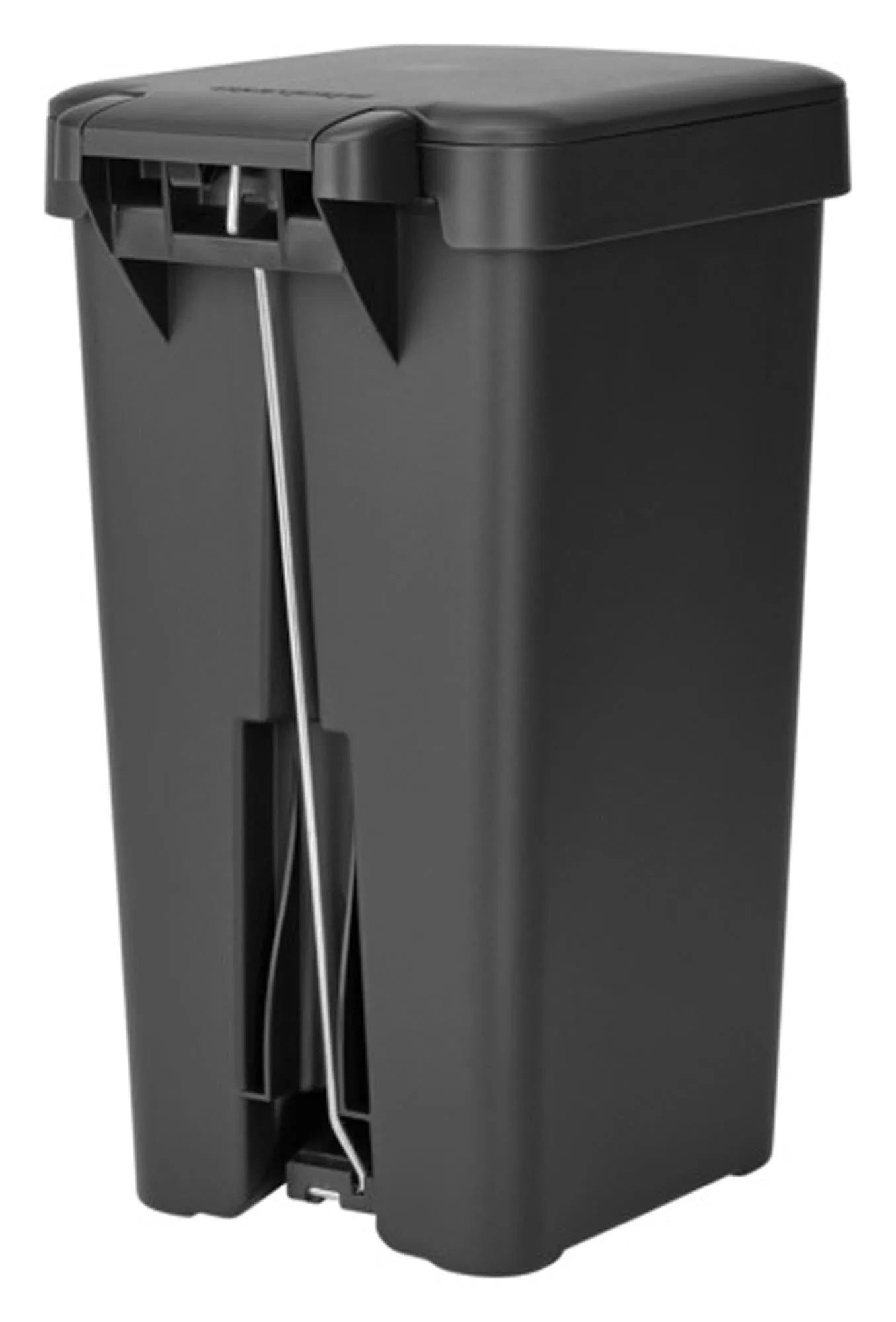 Moderner BRABANTIA Treteimer StepUp in Dunkelgrau, 10 l Fassungsvermögen, stilvoll und praktisch für jeden Raum.
